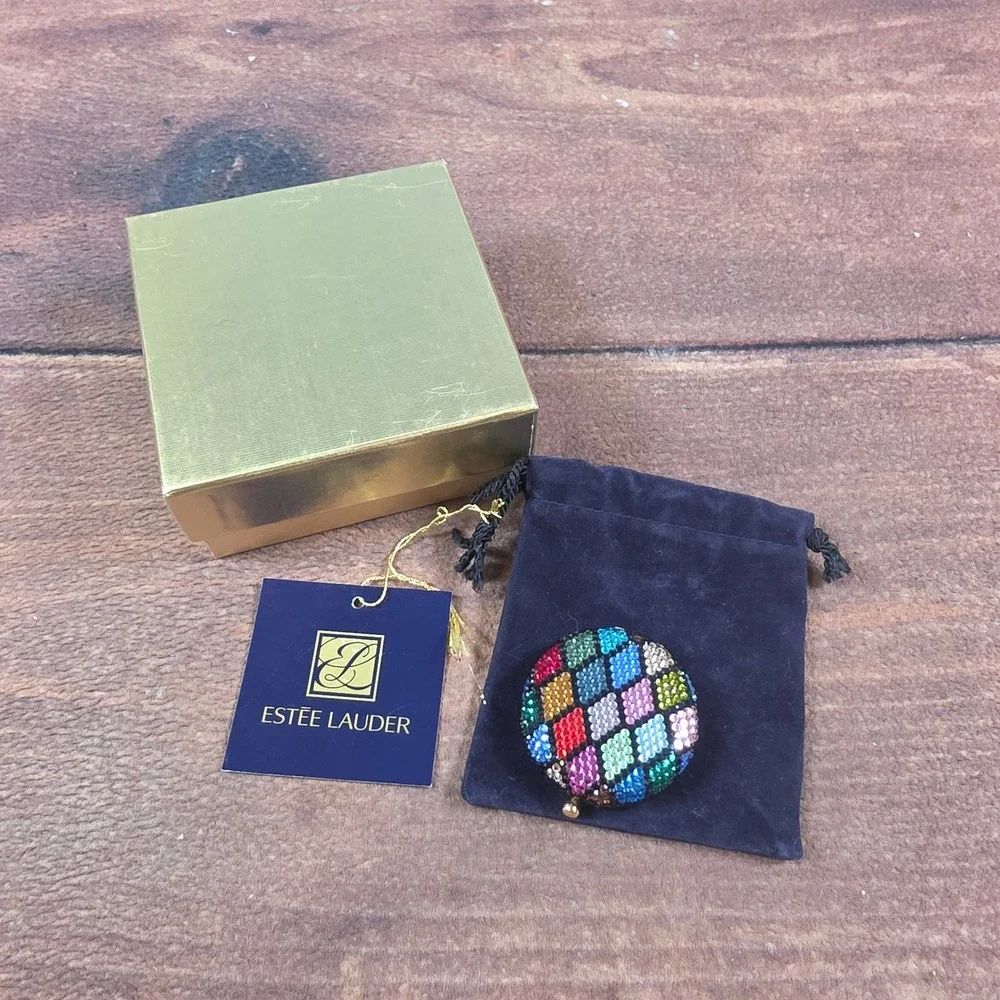 Estee Lauder Compact Womens OS Multicolor New Harlequin Crystal by K. Baumann